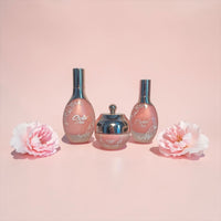 Luxury floral shimmer body oil by MA BEAUTY Orchid Noir